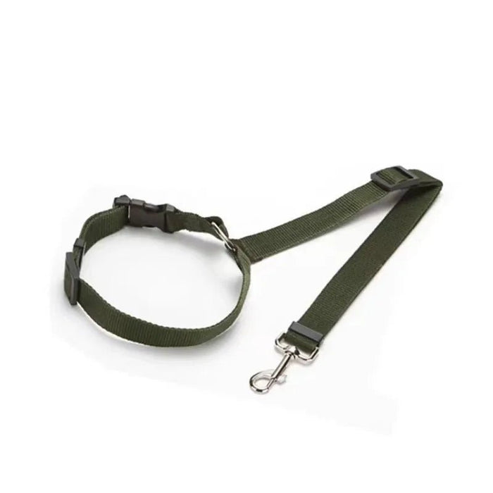 Twee - in - één honden autogordel – Nylon riem – Verstelbare veiligheidsharnas - Bivakshop