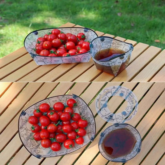 Ultra Light opvouwbaar outdoor servies – Compacte schalen, Borden & Koffiefilters – Multi - inzetbaar & Draagbaar - Bivakshop