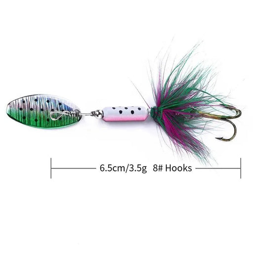Ultra - Light VIB Lure (3,5g) – Micro Kunstaas met Flashy Feather - Bivakshop