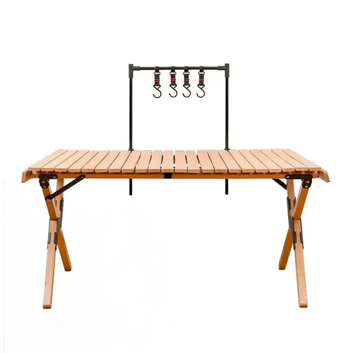 Ultralicht opbergrek voor outdoor – Aluminium tafelrek – Met haken voor servies & accessoires - Bivakshop
