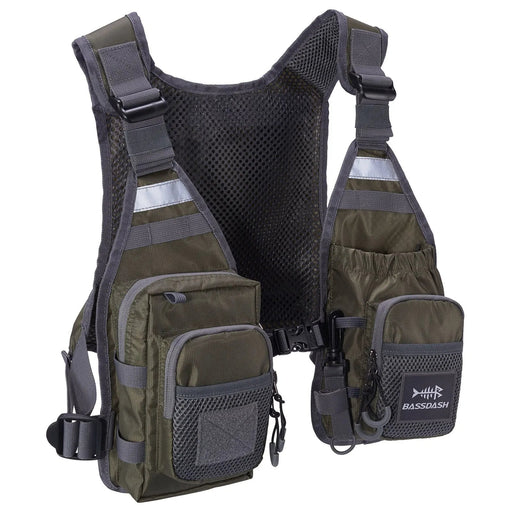 Ultralicht Vliegvisvest Bassdash FV08 – Chest Pack & Verstelbaar (Unisex) - Bivakshop