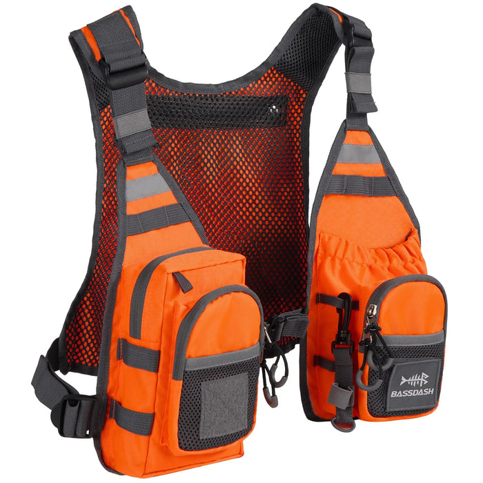 Ultralicht Vliegvisvest Bassdash FV08 – Chest Pack & Verstelbaar (Unisex) - Bivakshop