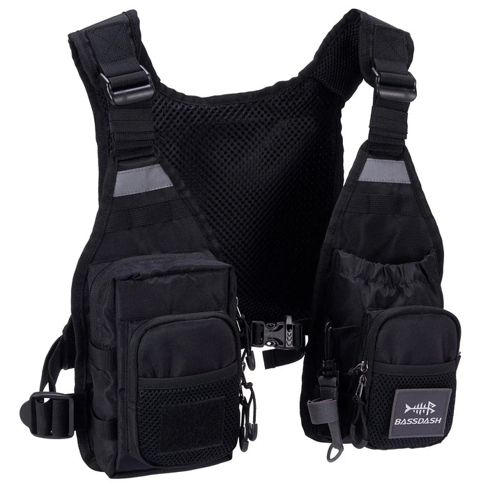 Ultralicht Vliegvisvest Bassdash FV08 – Chest Pack & Verstelbaar (Unisex) - Bivakshop