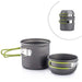 Ultralichte camping kookpan – 0,8L inklapbare aluminium pan voor outdoor koken en trektochten - Bivakshop