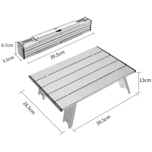 Ultralichte campingtafel – Aluminium – Opvouwbaar & Draagbaar - Bivakshop