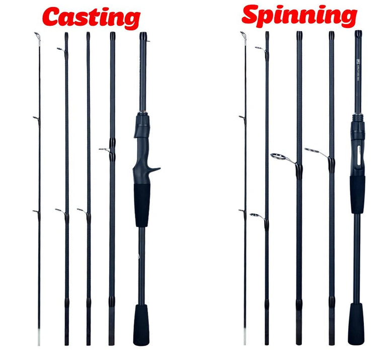 Ultralichte Reishengel – Carbon, Snelle Actie (5 - 30g) voor Forel & Kunstaas - Bivakshop