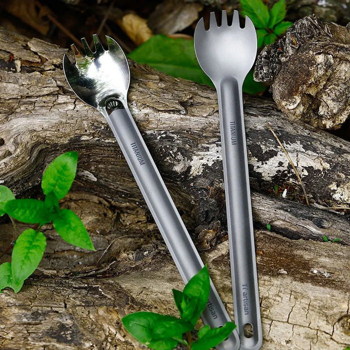 Ultralichte spork met lang handvat – Draagbaar & multifunctioneel - Bivakshop