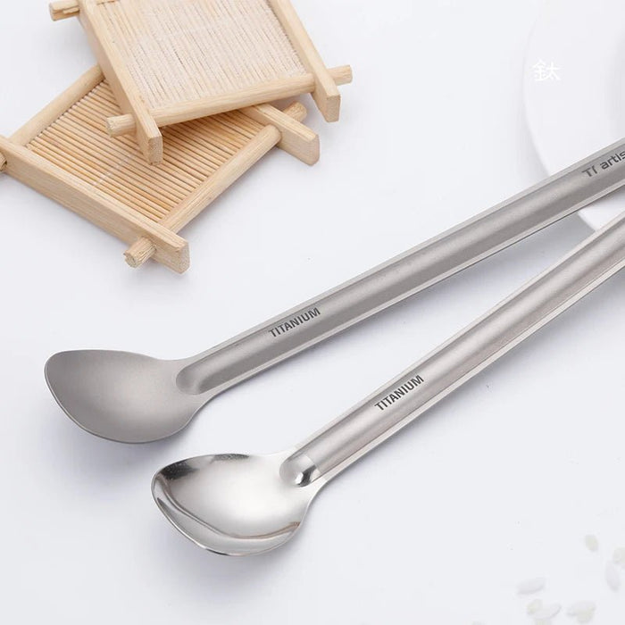 Ultralichte spork met lang handvat – Draagbaar & multifunctioneel - Bivakshop