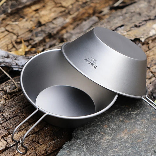 Ultralichte titanium kom – 260ml Sierra bowl met vast handvat voor outdoor & camping - Bivakshop