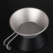 Ultralichte titanium kom – 260ml Sierra bowl met vast handvat voor outdoor & camping - Bivakshop