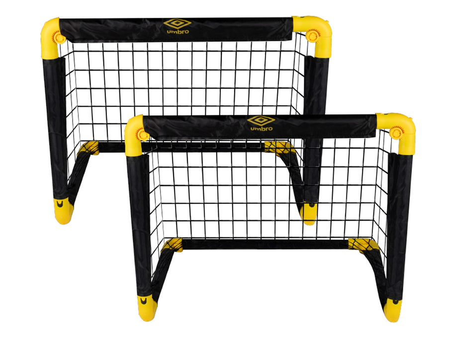 Umbro - Compacte Voetbaldoeltjes – 50 x 44 cm – Set van 2 – Voor Binnen & Buiten - Bivakshop
