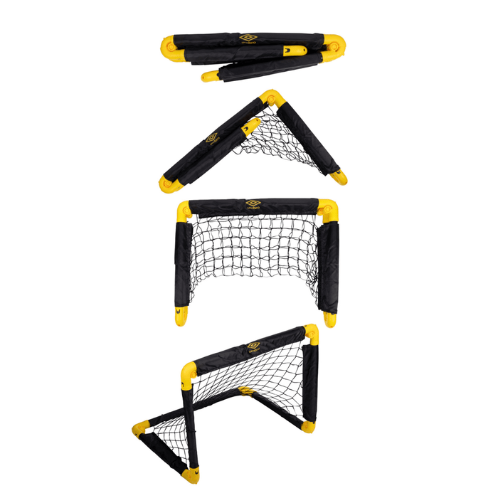 Umbro - Compacte Voetbaldoeltjes – 50 x 44 cm – Set van 2 – Voor Binnen & Buiten - Bivakshop
