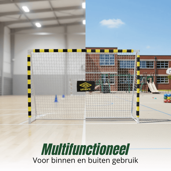 Umbro - Groot Voetbaldoel – 300 x 200 x 90 cm – Robuust Stalen Frame – Trainingsdoel - Bivakshop