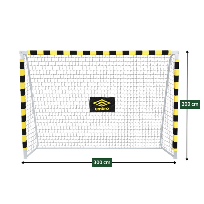 Umbro - Groot Voetbaldoel – 300 x 200 x 90 cm – Robuust Stalen Frame – Trainingsdoel - Bivakshop