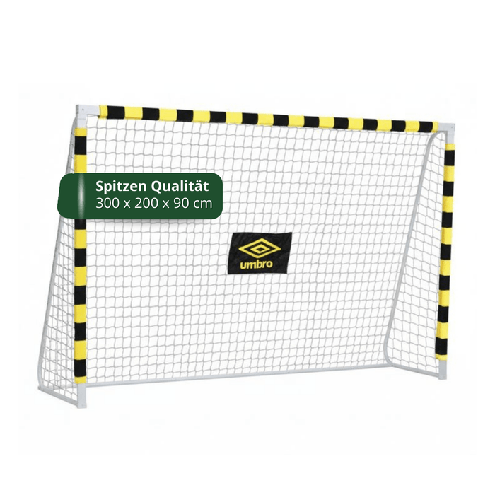 Umbro - Groot Voetbaldoel – 300 x 200 x 90 cm – Robuust Stalen Frame – Trainingsdoel - Bivakshop