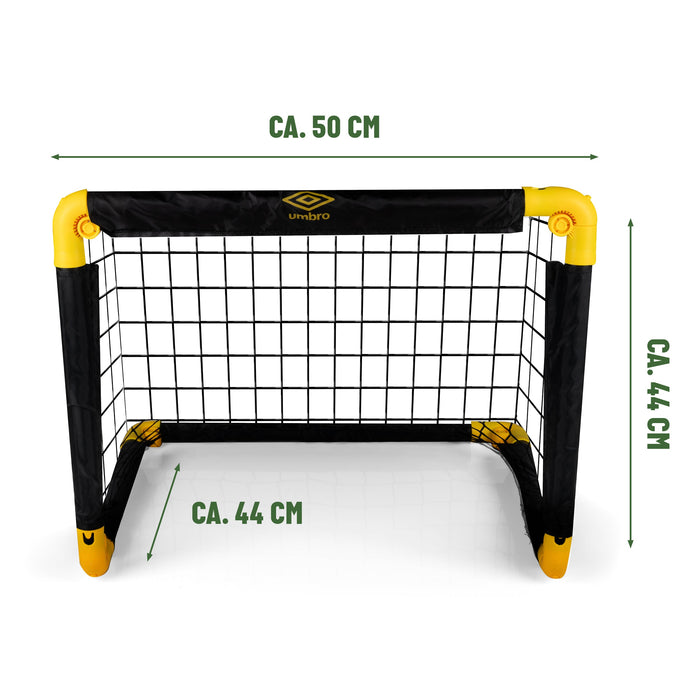 Umbro - Mini Voetbaldoeltje – 50 x 44 x 44 cm – Compact & Draagbaar – Ideaal voor Techniek - Bivakshop