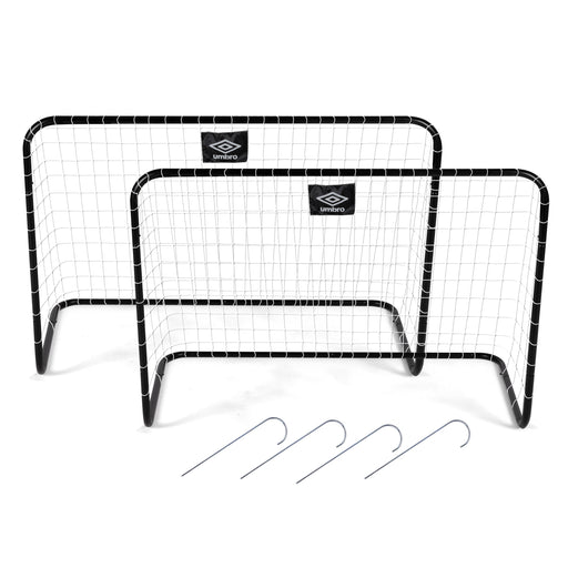 Umbro - Mini Voetbaldoeltjes – Set van 2 – 78 x 56 cm – Compact & Draagbaar - Bivakshop