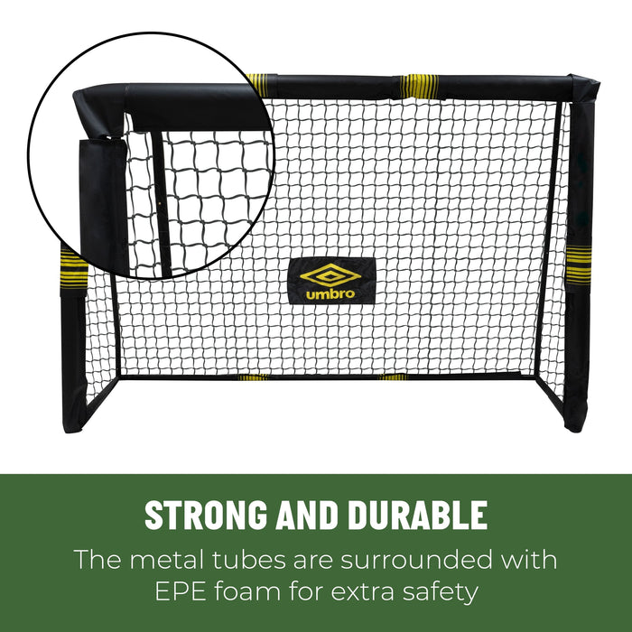 Umbro - Voetbaldoel – 180 x 120 cm – Robuust Stalen Frame – Ideaal voor Training & Tuin - Bivakshop