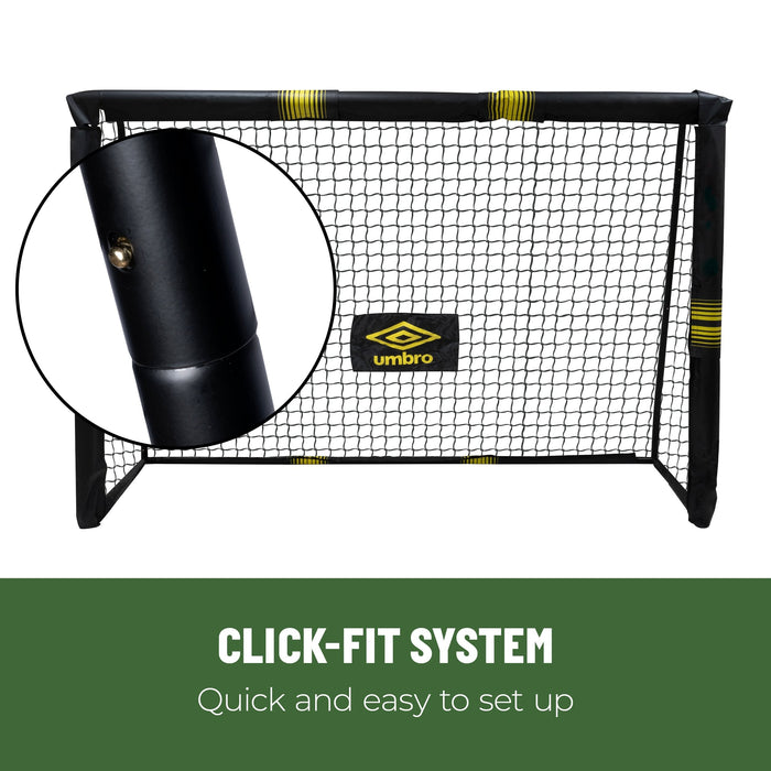 Umbro - Voetbaldoel – 180 x 120 cm – Robuust Stalen Frame – Ideaal voor Training & Tuin - Bivakshop