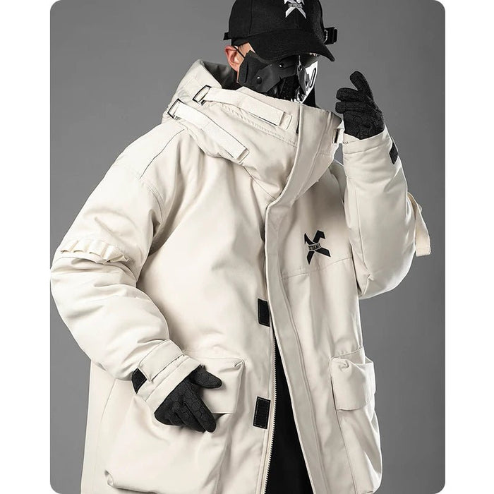 Unisex winterjas - Zware gewatteerde puffer - Gothic harajuku stijl - Bivakshop