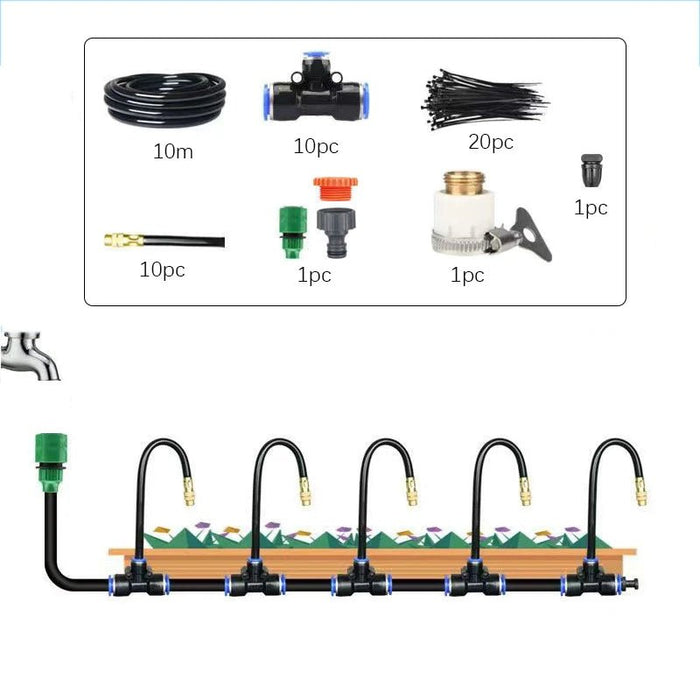 Universeel automatisch irrigatiesysteem - 5 - 20M - Roterende koperen spuit voor tuin & balkon - Bivakshop