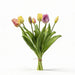 Urbanjngl – Tulpenboeket Real Touch – 7 Kunsttulpen – Zachte Lente (42 cm) - Bivakshop