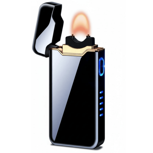 USB - Oplaadbare Plasma - Aansteker – Metalen Design – Windbestendig & Batterijdisplay - Bivakshop