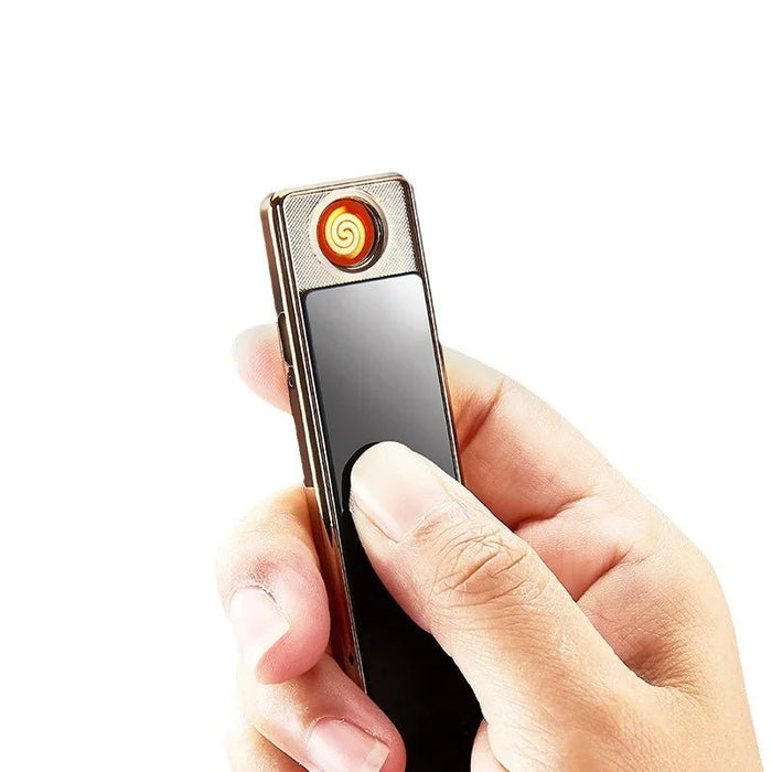 USB - Oplaadbare Plasma - Aansteker – Winddicht & Touch - Bediening – Metalen Design - Bivakshop