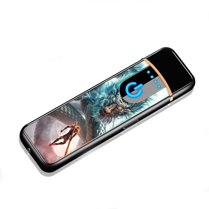 USB - Oplaadbare Plasma - Aansteker – Winddicht & Touch - Bediening – Metalen Design - Bivakshop