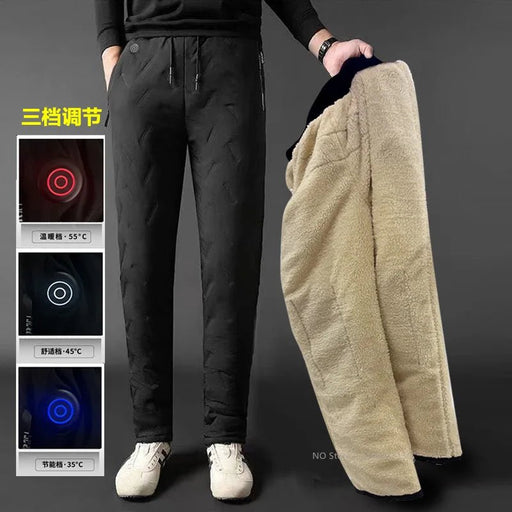 USB verwarmde broek voor heren - Elastische taille - Thermische outdoor sportbroek tot maat 6XL - Bivakshop