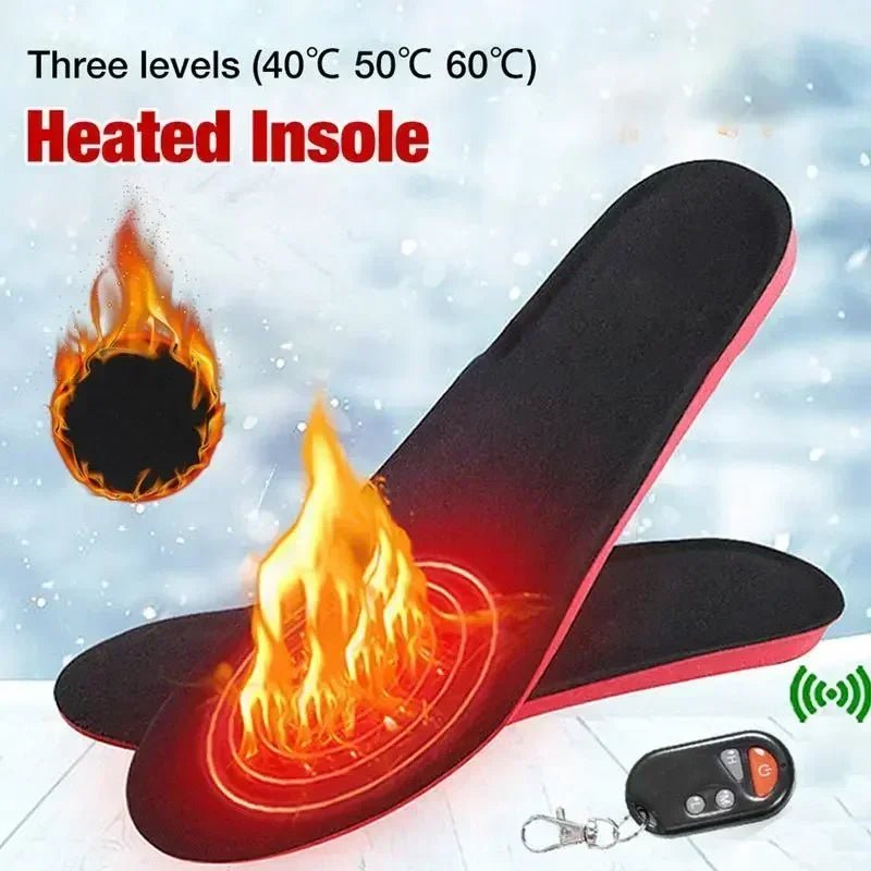 USB verwarmde schoenzolen - Draadloos, verstelbare temperatuur - Elektrische thermische inlegzolen - Bivakshop