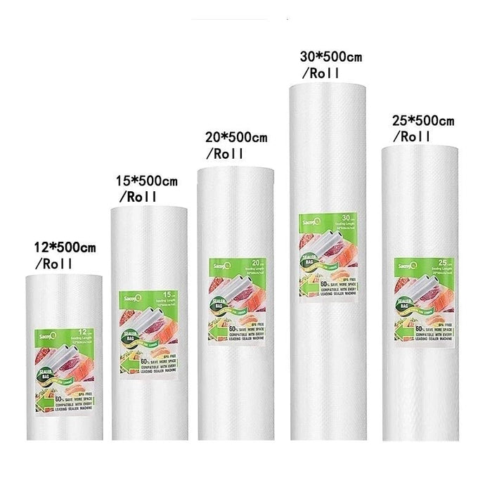 Vacuümrollen – 500 cm – Diverse Breedtes (12–30 cm) – Luchtdicht - Bivakshop