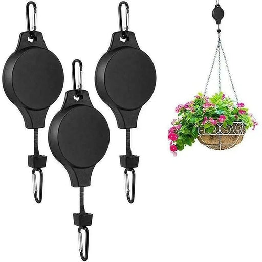 Verstelbare hangende plantenpotten - Gemakkelijk te verplaatsen - Set met ophanghaken - Bivakshop