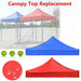 Vervangend doek - Tuin BBQ - gazebo – Waterbestendig tentdak voor 3 - 4 personen - Bivakshop