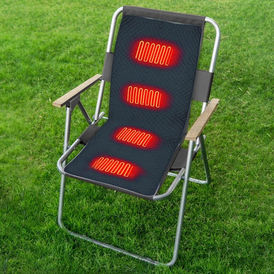 Verwarmd Zitkussen – 4 Verwarmingszones – USB/Type - C Oplaadbaar – Instelbare Warmtestanden – Winter Camping Stoelkussen - Bivakshop