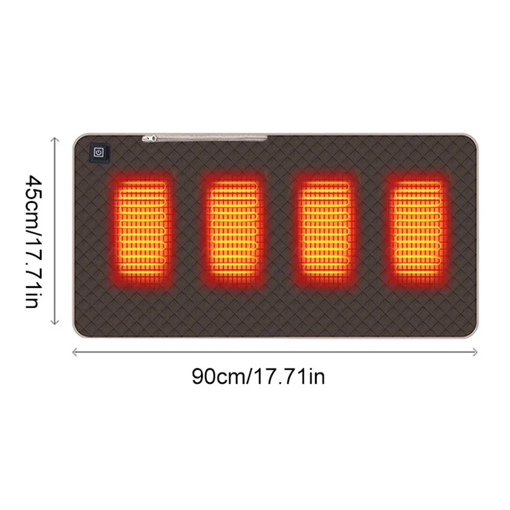 Verwarmd Zitkussen – 4 Verwarmingszones – USB/Type - C Oplaadbaar – Instelbare Warmtestanden – Winter Camping Stoelkussen - Bivakshop
