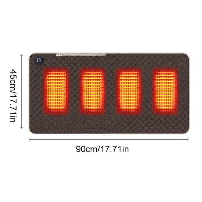 Verwarmd Zitkussen – 4 Verwarmingszones – USB/Type - C Oplaadbaar – Instelbare Warmtestanden – Winter Camping Stoelkussen - Bivakshop