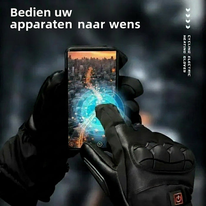 Verwarmde All - Weather Volledige Vinger Motor - en Fietshandschoenen – Schokabsorberend & Waterdicht - Bivakshop