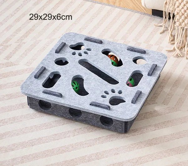 Vilten Puzzeldoos voor Katten – Interactief Doolhof met Speelbal - Bivakshop