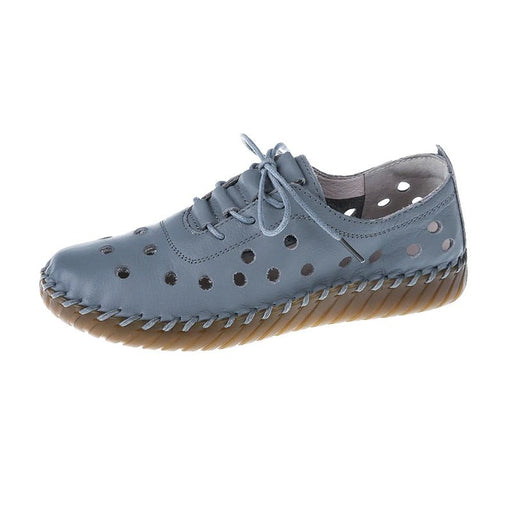 Vintage dames loafers - Met zachte zool holle details - En vetersluiting - Bivakshop