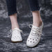 Vintage dames loafers - Met zachte zool holle details - En vetersluiting - Bivakshop