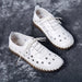 Vintage dames loafers - Met zachte zool holle details - En vetersluiting - Bivakshop