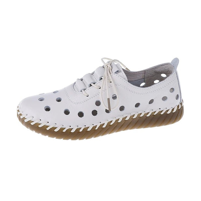Vintage dames loafers - Met zachte zool holle details - En vetersluiting - Bivakshop