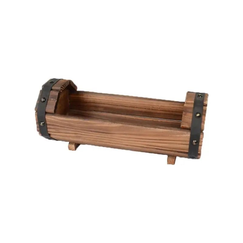 Vintage houten plantenbak - Natuurlijke decoratie voor binnen en buiten - Bivakshop
