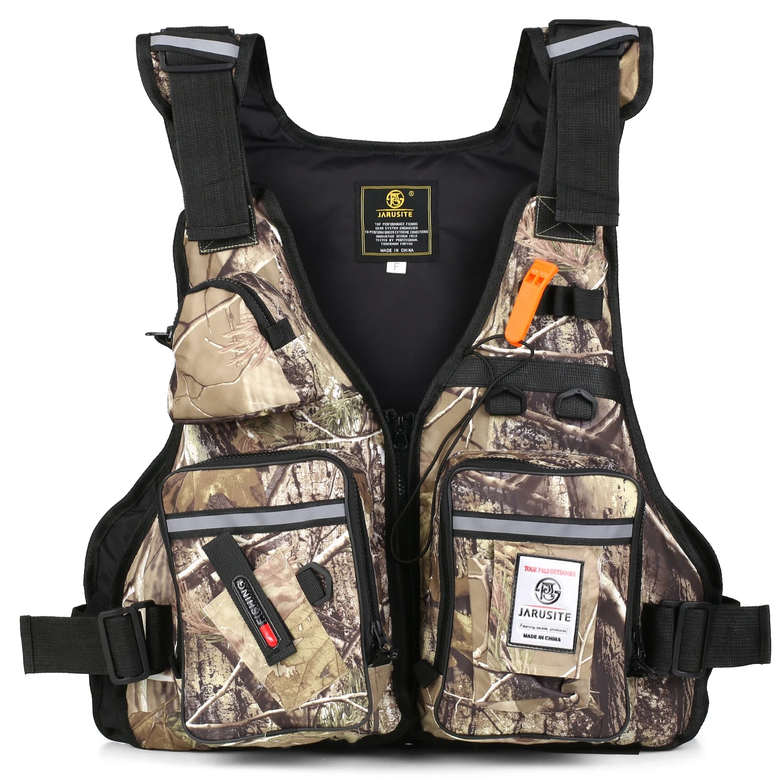 Vismuil multi - pocket drijfvest – Waterdichte kayak & visgilet met fleshouder - Bivakshop