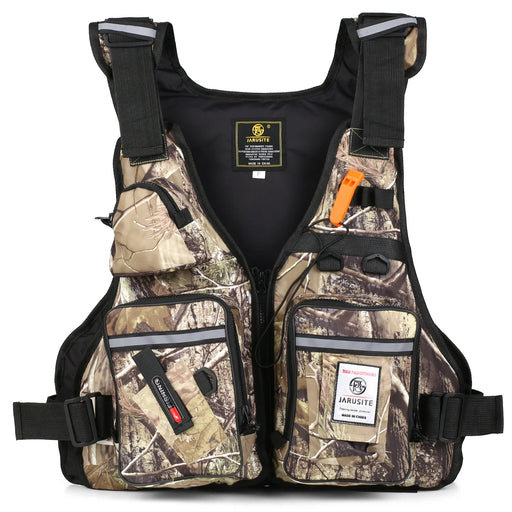 Vismuil multi - pocket drijfvest – Waterdichte kayak & visgilet met fleshouder - Bivakshop