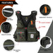 Vismuil multi - pocket drijfvest – Waterdichte kayak & visgilet met fleshouder - Bivakshop