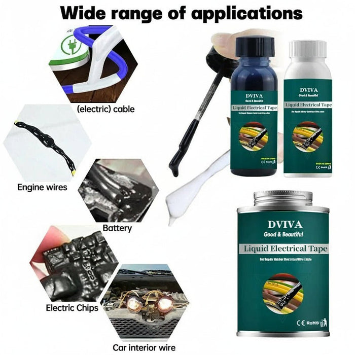 Vloeibare Isolatietape – Waterdichte Pasta voor Veilige Kabelreparatie (15 - 300ml) - Bivakshop