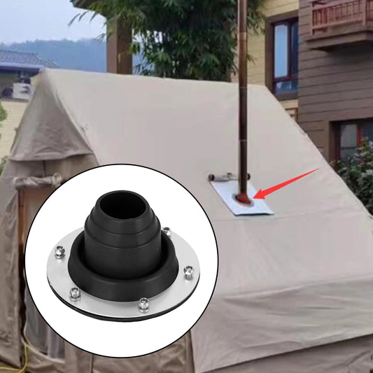 Vuurvaste tentkraag – Anti - verbrandingsring voor houtkachel in hot tent, inclusief montagekit - Bivakshop