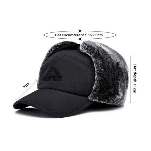 Warme outdoor visserspet – Dikke wintermuts met kunstbont voor extreme kou en wintersport - Bivakshop